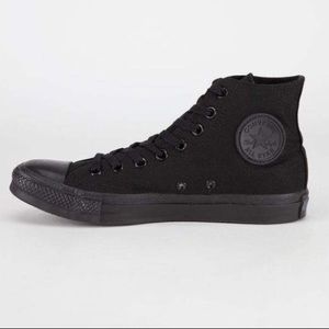 Black high top converse
